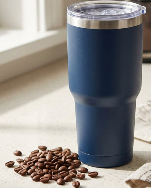 Neatvia Insulated Coffee Tumbler Navy 24 oz with Sip Lid