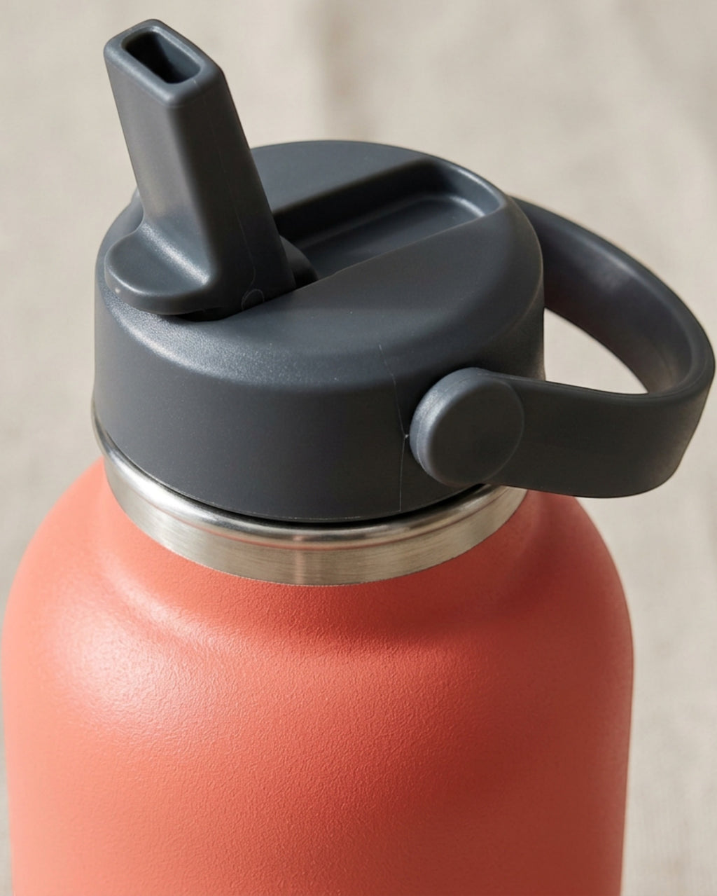 Neatvia Kids Insulated Bottle Coral 14 oz with Straw Cap